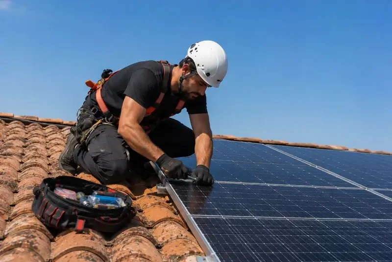 Maintenance et monitoring de panneaux solaires à Luxey